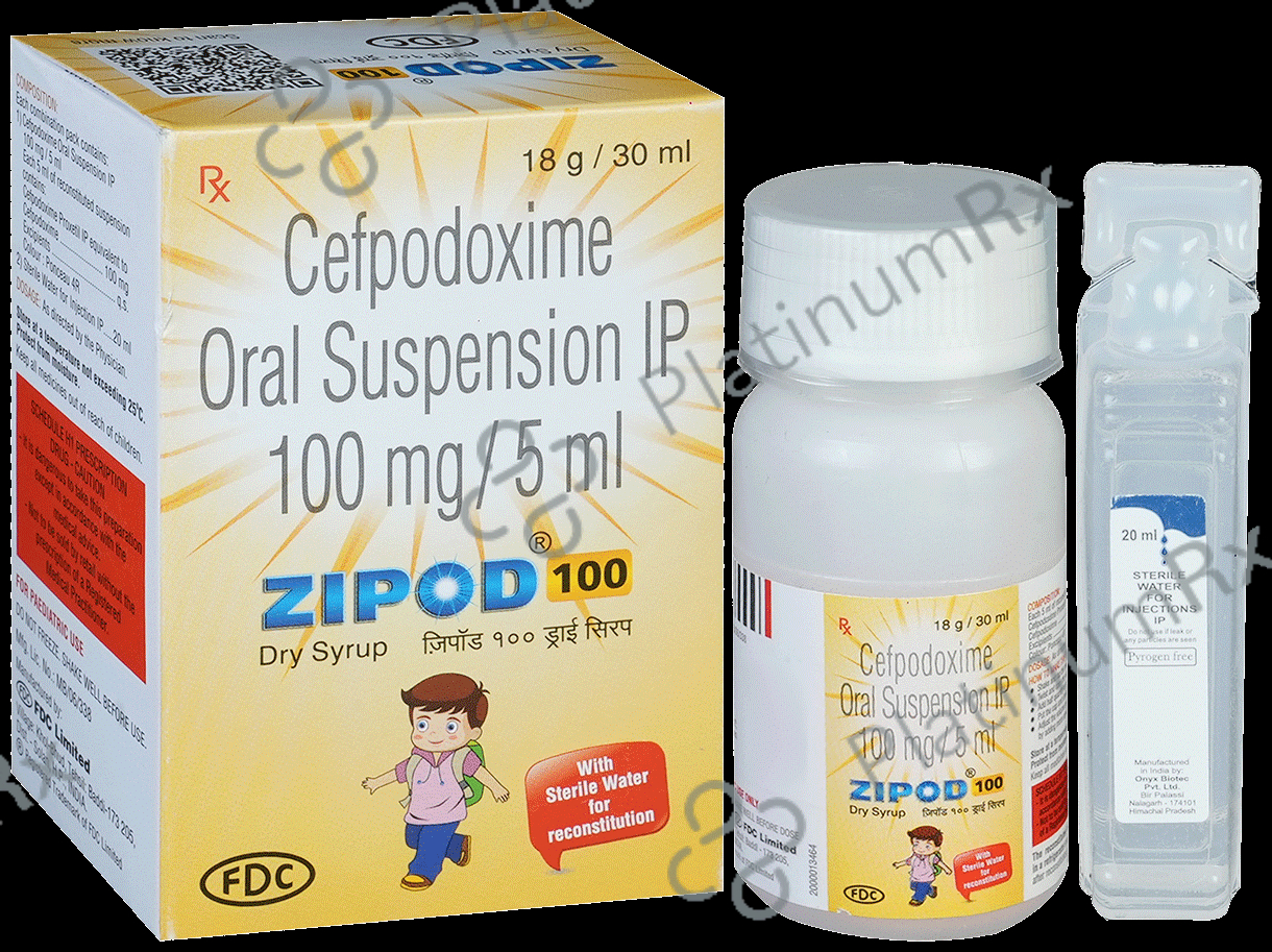 Zipod 100mg Dry Syrup 30ml
