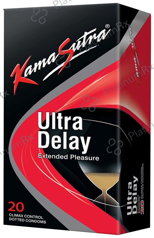 KamaSutra Ultra Delay Extended Pleasure Climax Control Dotted Condom