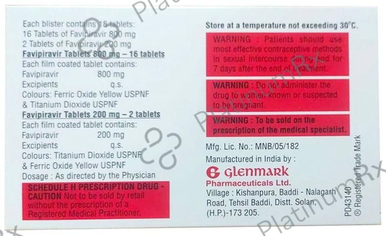 Fabiflu 800 Co-Pack Tablet