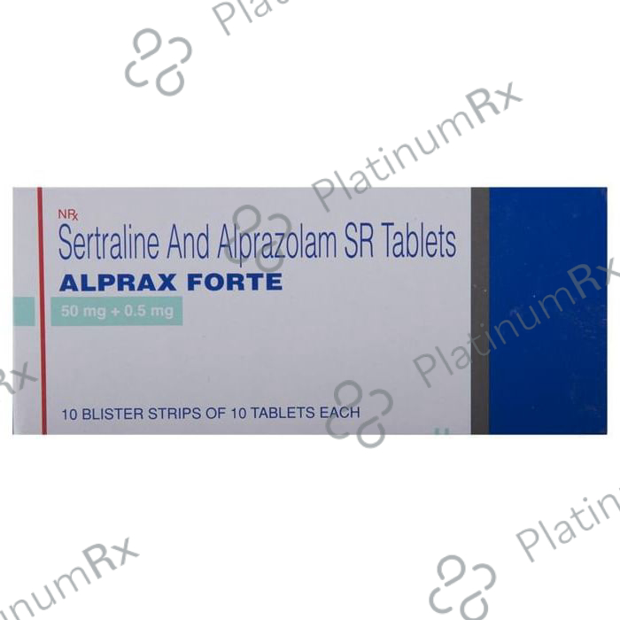 Alprax Forte 0.5 mg/50 mg Tablet