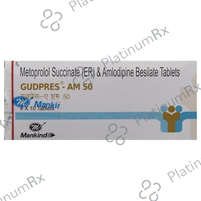 Gudpres AM 50 5/47.5mg Tablet PR 10s