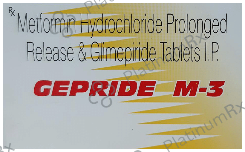 Gepride M 3/850mg Tablet PR 10s
