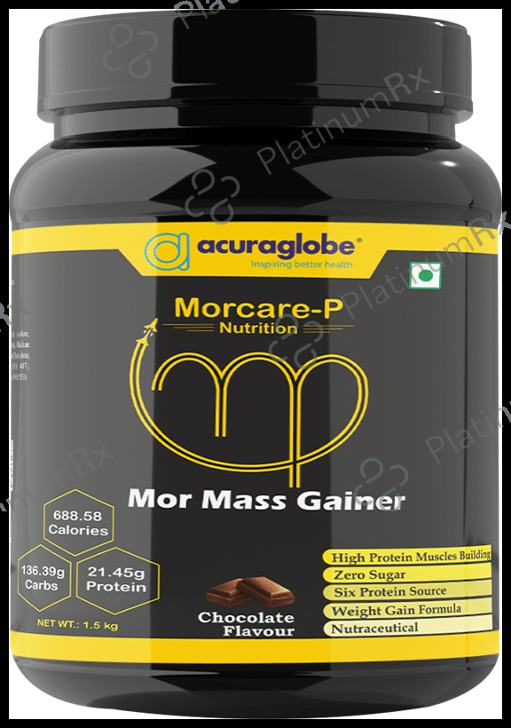 Acuraglobe Morcare-P Mor Mass Gainer Powder Chocolate 1 kg