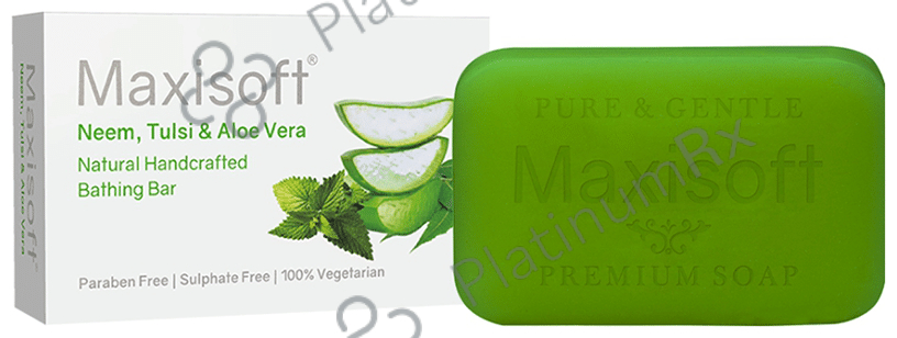 Maxisoft Neem, Tulsi & Aloe Vera Bathing Bar (75gm Each) 3 units