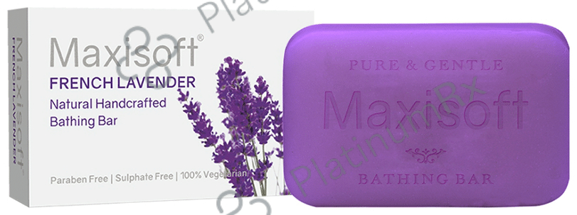 Maxisoft French Lavender Bathing Bar (75gm Each) 6 units