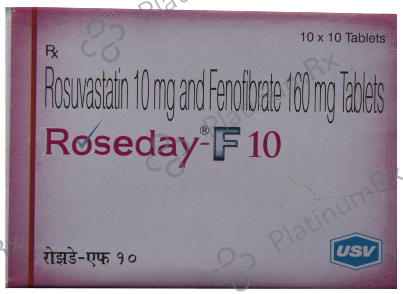 Roseday F 10 160/10mg Tablet 10s