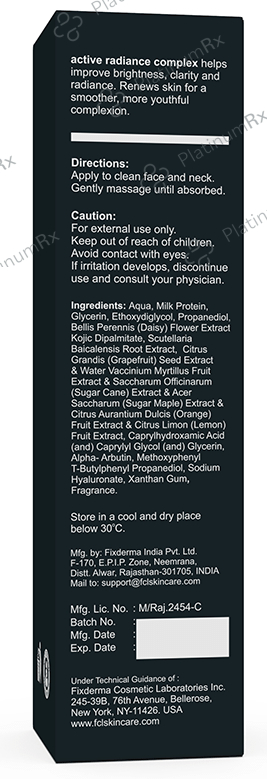 Fixderma Cosmetic Laboratories Active Radiance Complex Serum For Men