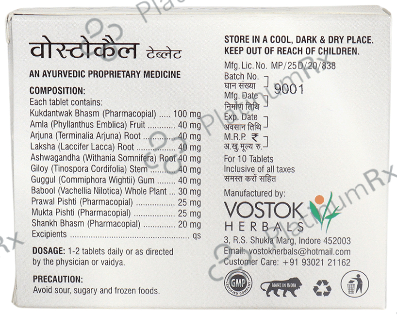 Vostok Herbals Vostocal Tablet