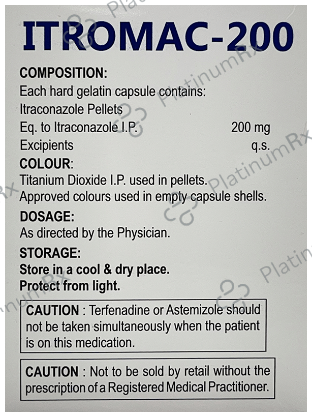 Itromac 200mg Capsule 10 capsules