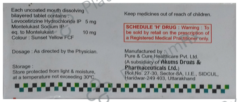 Breaze L 5/10mg Tablet 10s
