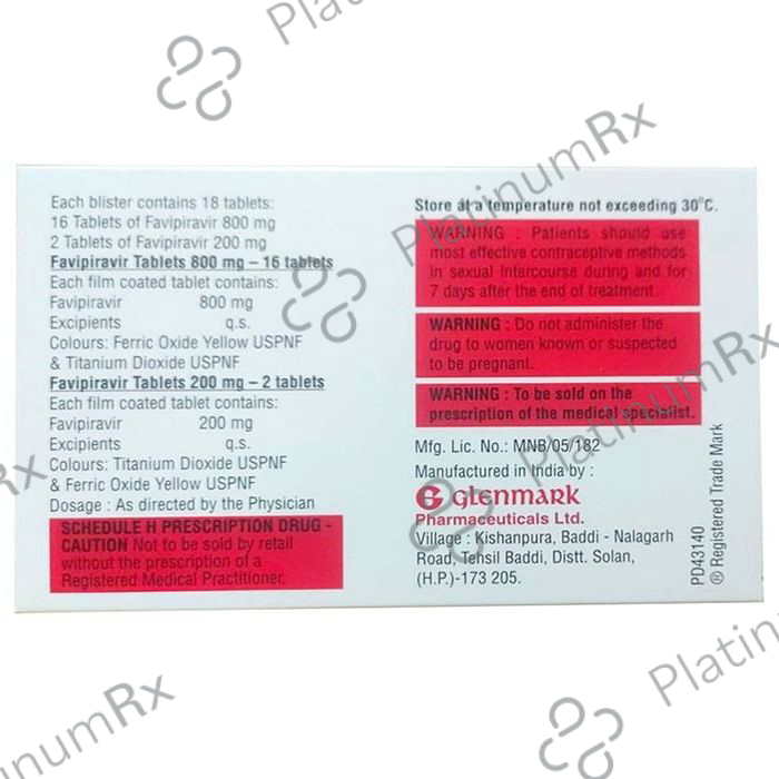Fabiflu 800 Co-Pack Tablet