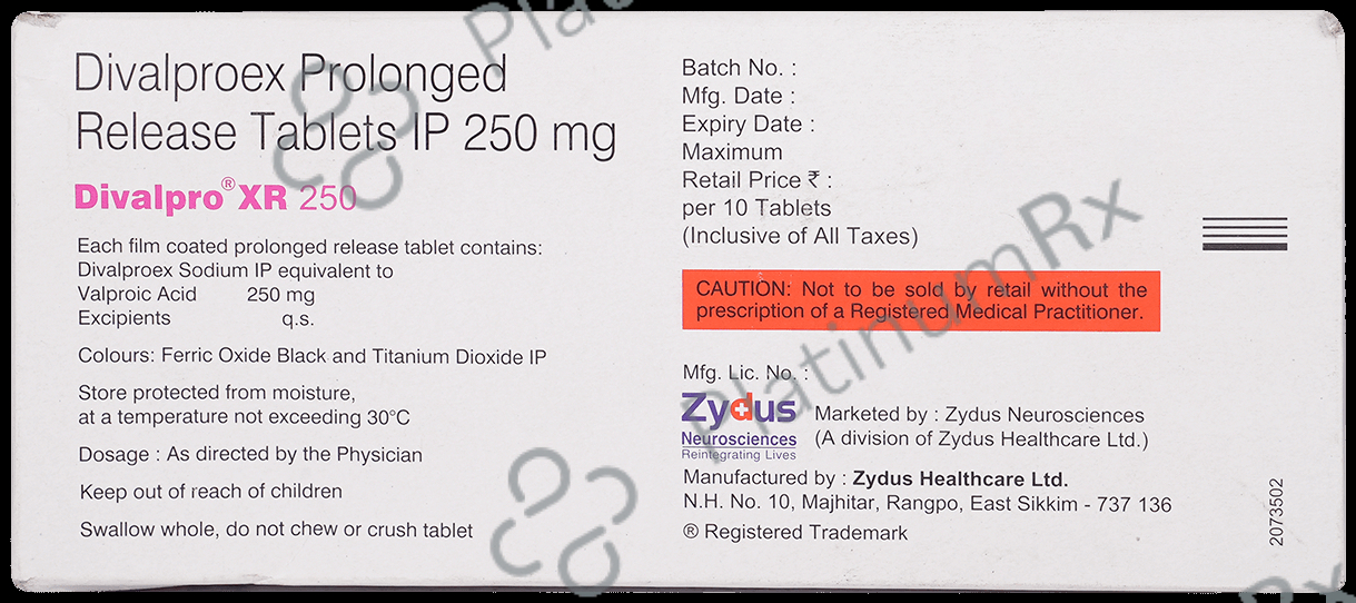 Divalpro XR 250mg Tablet 10s