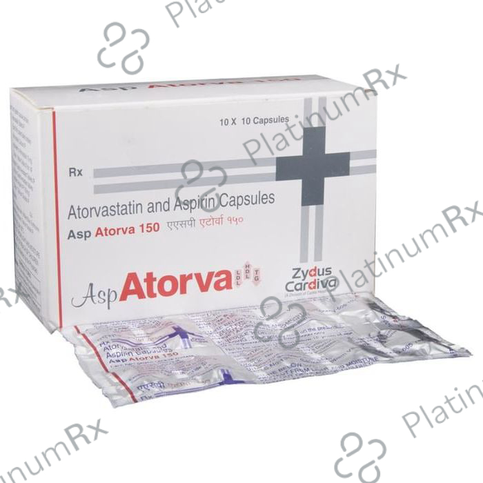 Atorva Asp 150/10mg Capsule 10s