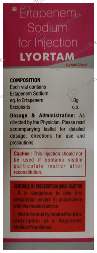 Lyortam 1gm Injection