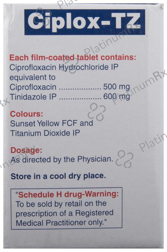 Ciplox TZ 500/600mg Tablet 10s