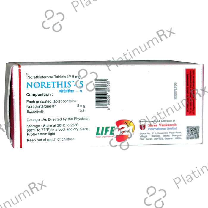Norethis 5mg Tablet