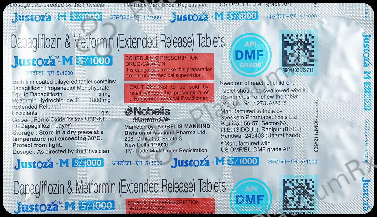 Justoza-M 5/1000 Tablet ER