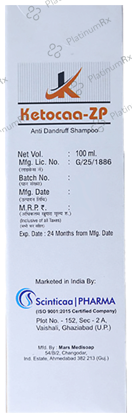 Ketocaa-ZP Anti Dandruff Shampoo