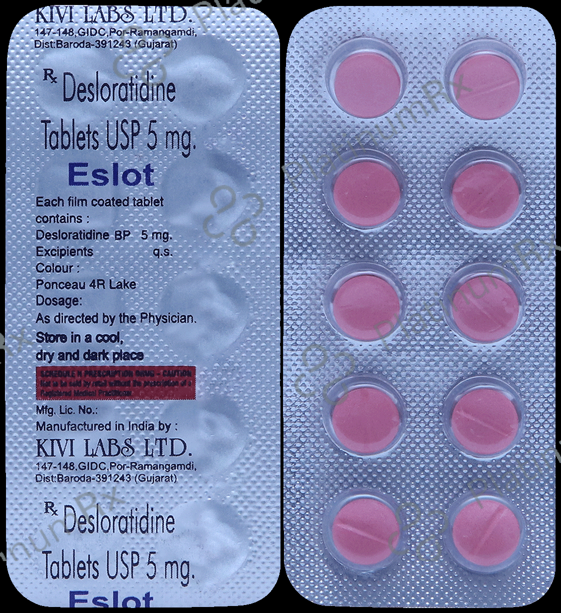 Eslot 5mg Tablet