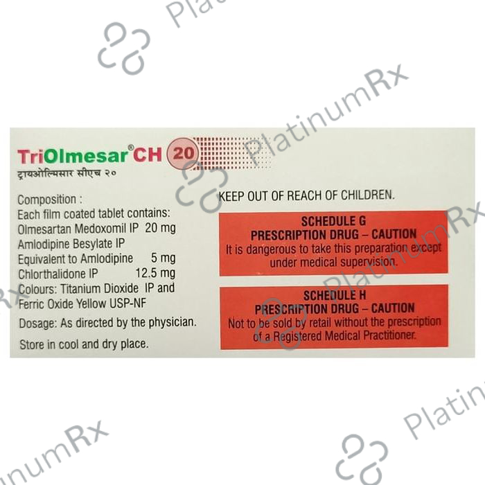 Triolmesar CH 5/12.5/20mg Tablet 15s