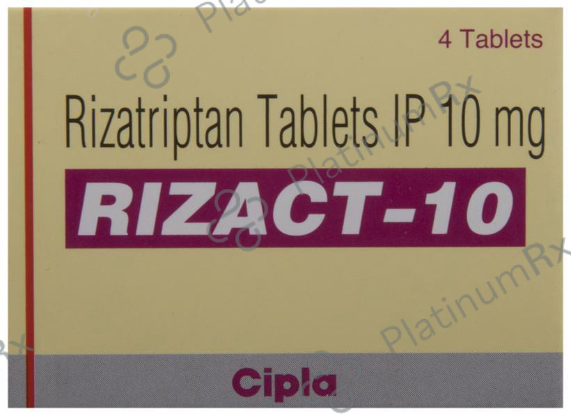 Rizact 10mg Tablet 4s