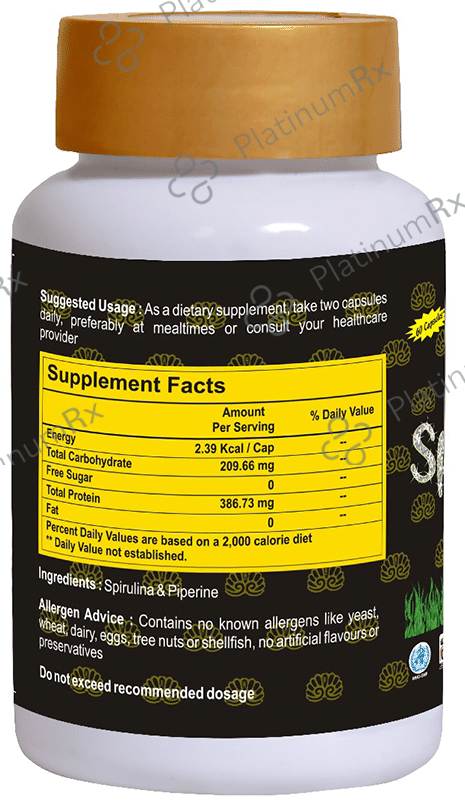 CMG Nutritions Spiramune Capsule Superfood to Boost Immune System