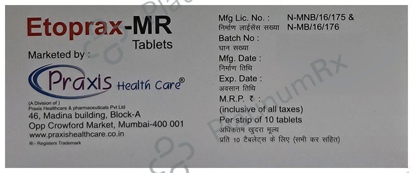 Etoprax MR Tablet 10s