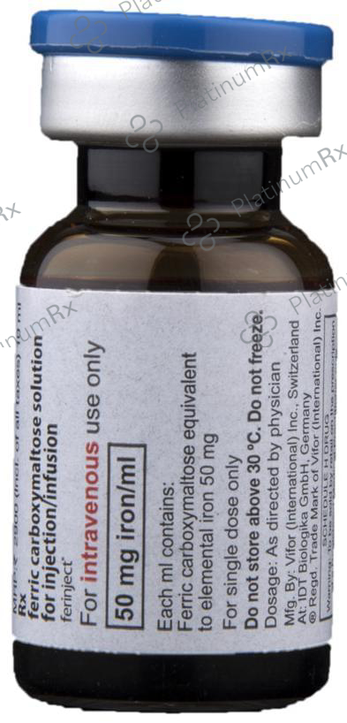 Ferinject 50mg Solution for Injection 10ml
