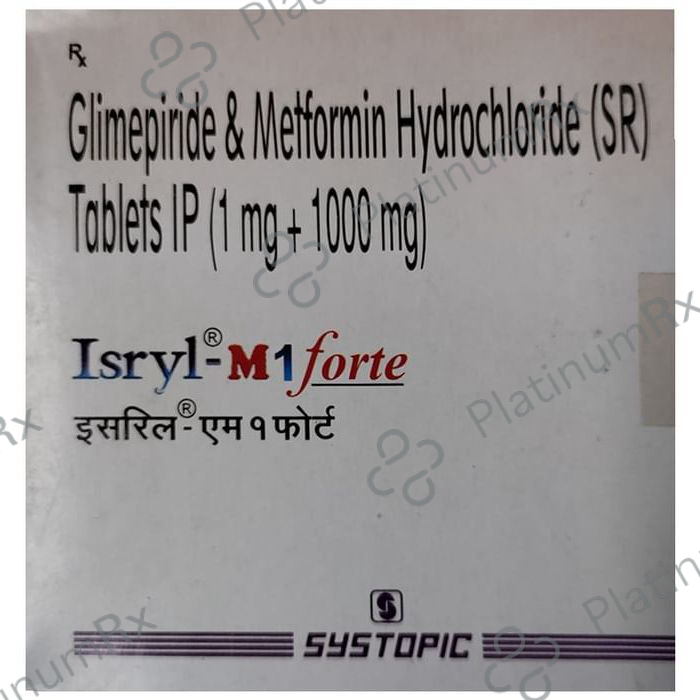 Isryl M 1 Forte 1/1000mg Tablet SR 15s