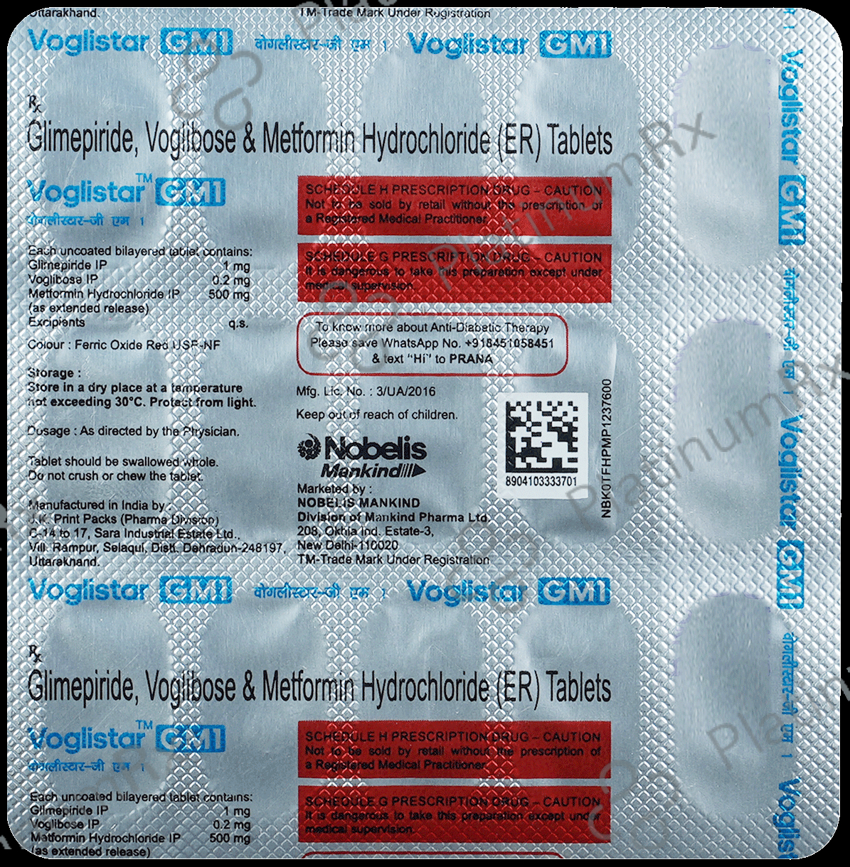 Voglistar GM1 Tablet ER 15s