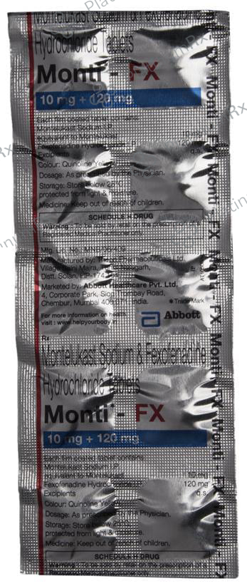 Monti FX 10/120mg Tablet 10s