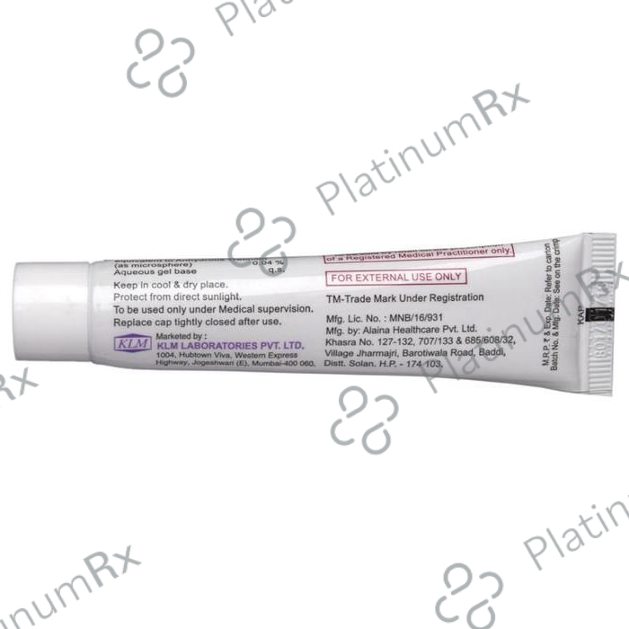 Trunex MS 0.04% Aqueous Gel 15gm
