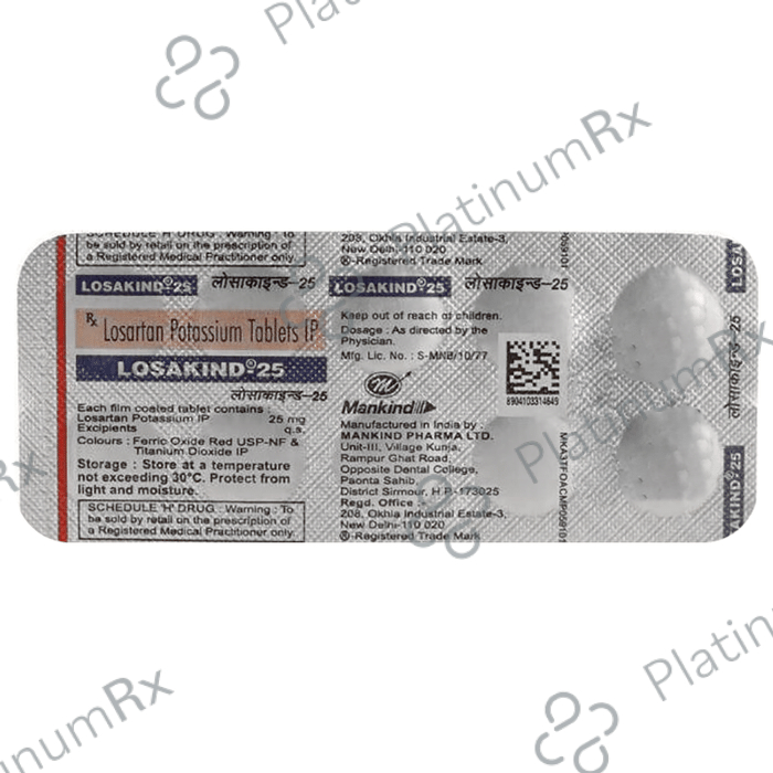Losakind 25mg Tablet 10s
