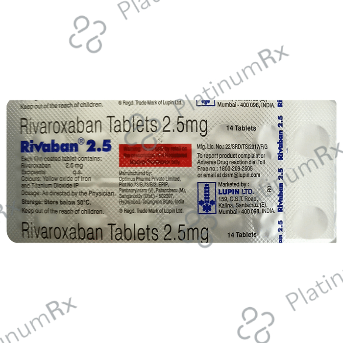 Rivaban 2.5mg Tablet 10s