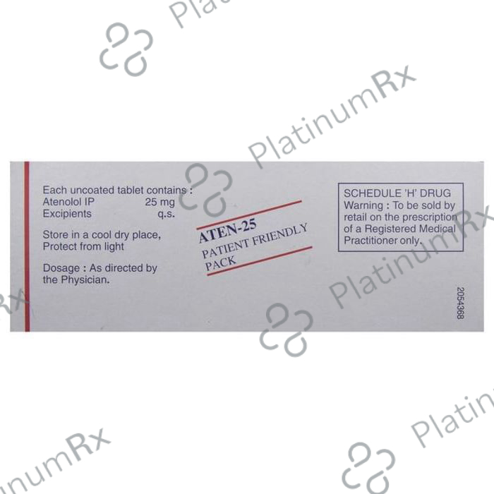 Aten 25mg Tablet 14s