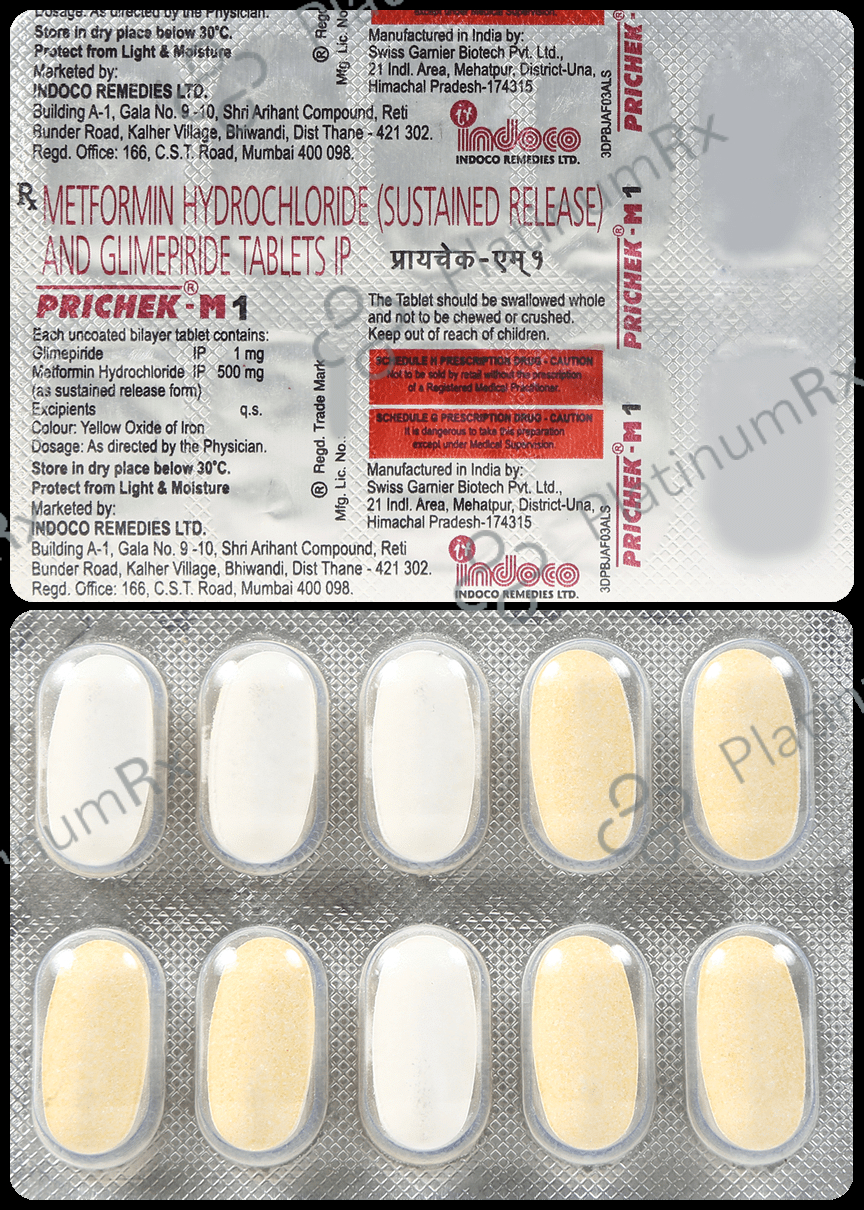 Prichek-M 1 Tablet SR 10 Tablet SR