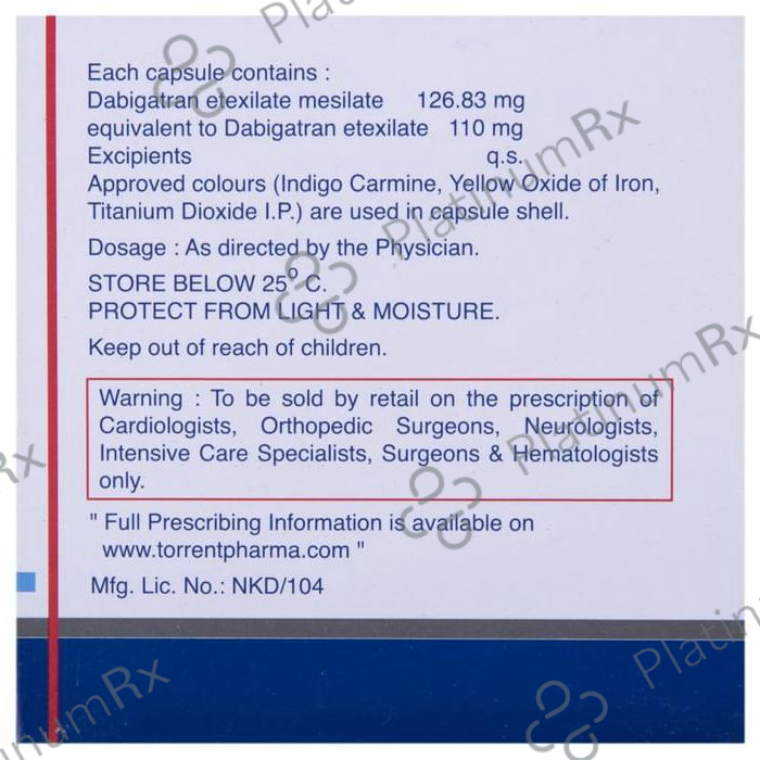 Afogatran 110mg Capsule 10s