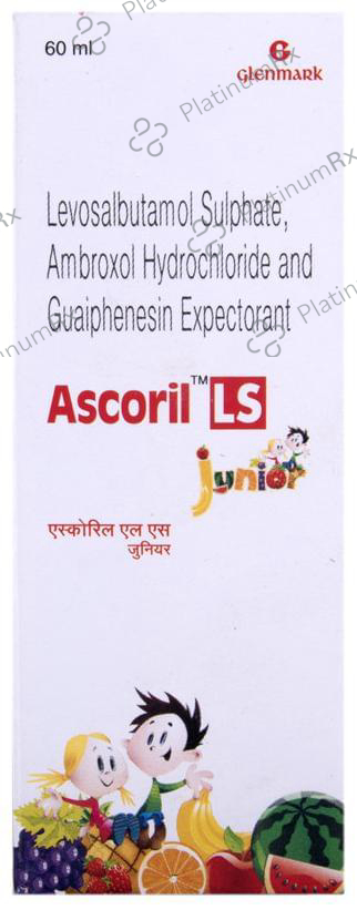 Ascoril LS Junior 15/50/0.5mg Syrup 60ml