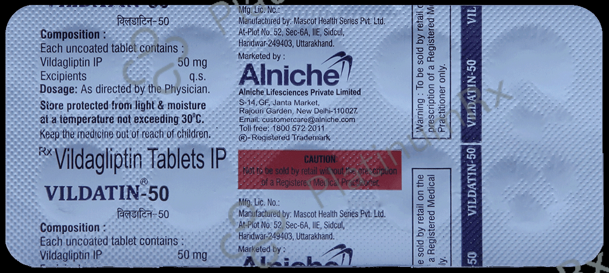 Vildatin 50mg Tablet