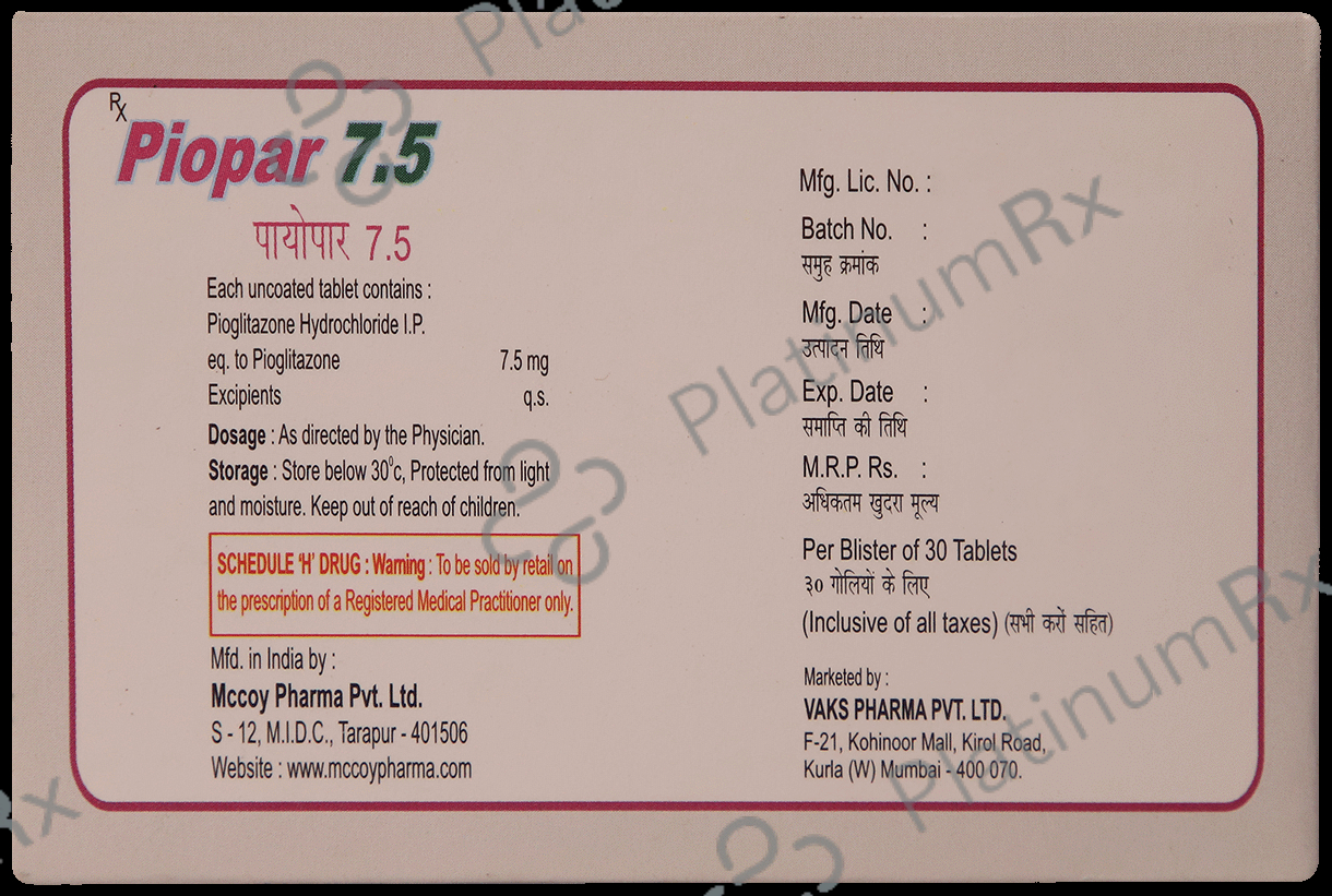 Piopar 7.5 Tablet
