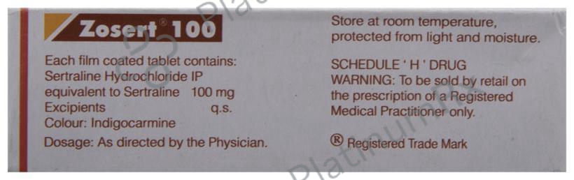 Zosert 100mg Tablet 10s