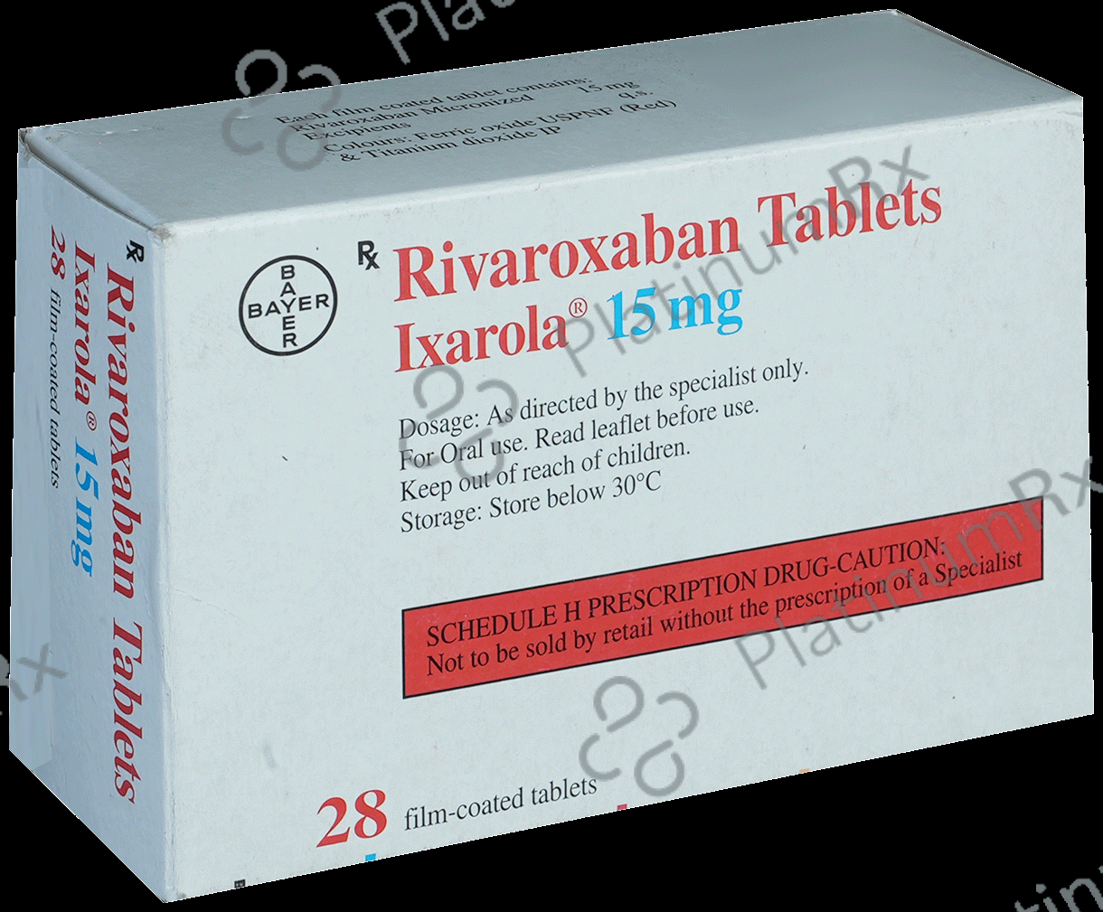 Ixarola 15mg Tablet 14s