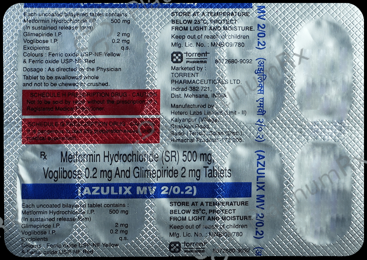 Azulix MV 2/500/0.2mg Tablet SR 10s