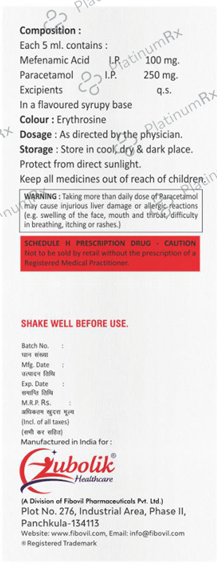 Zubomol M DS Oral Suspension Mango