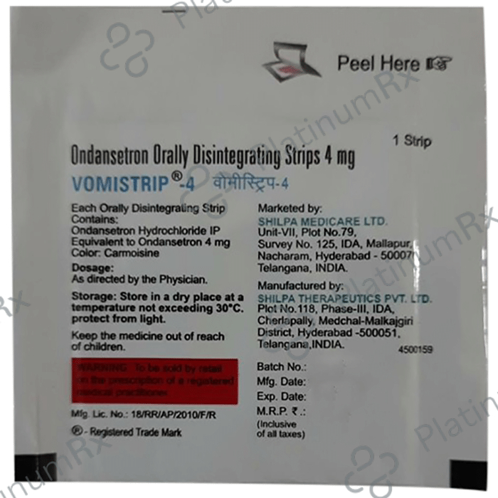 Vomistrip 4 Orally Disintegrating Strip