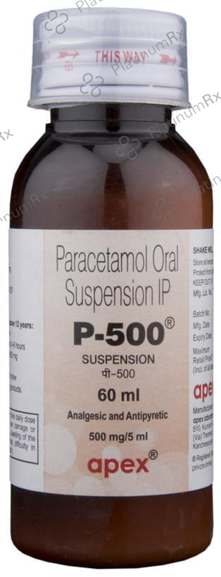 P 500mg Oral Suspension 60ml