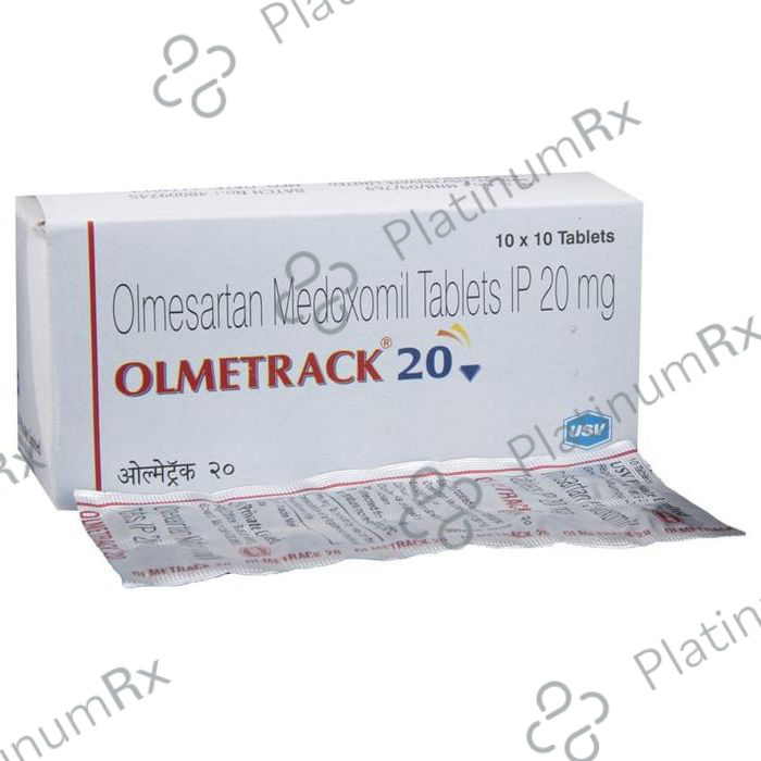 Olmetrack 20mg Tablet 10s