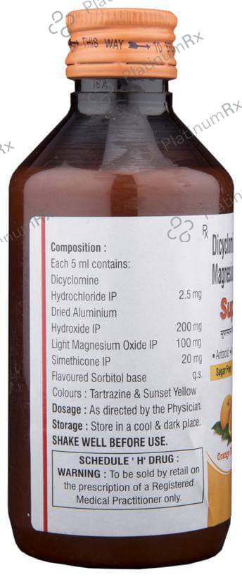 Superspas Oral Gel Orange Sugar Free 170 Oral Gel