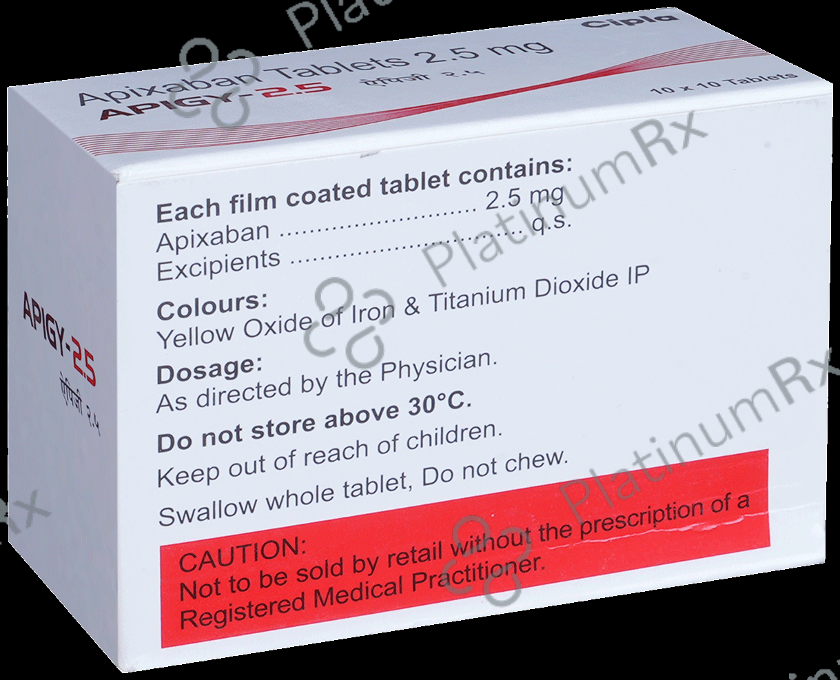 Apigy 2.5mg Tablet 10s