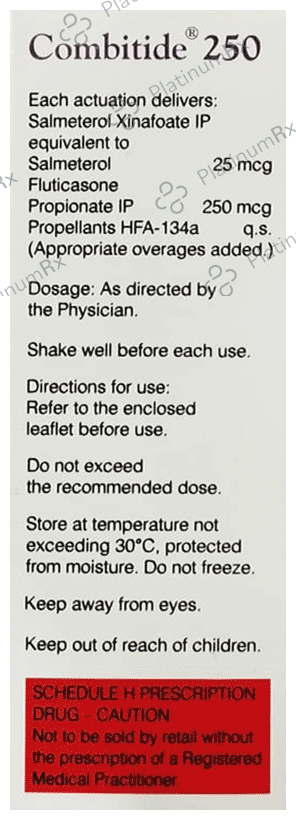 Combitide 250/25mcg CFC Free Inhaler 120MDI
